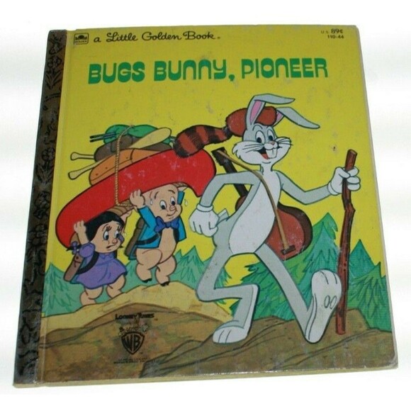 "Bugs Bunny, Pioneer" 1977 Vintage Little Golden Children's Book VGUC - Picture 1 of 3